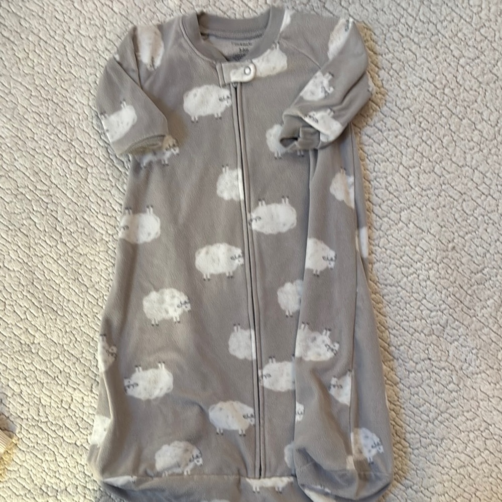 Cozy Grey Sheep Print Kids Pajamas